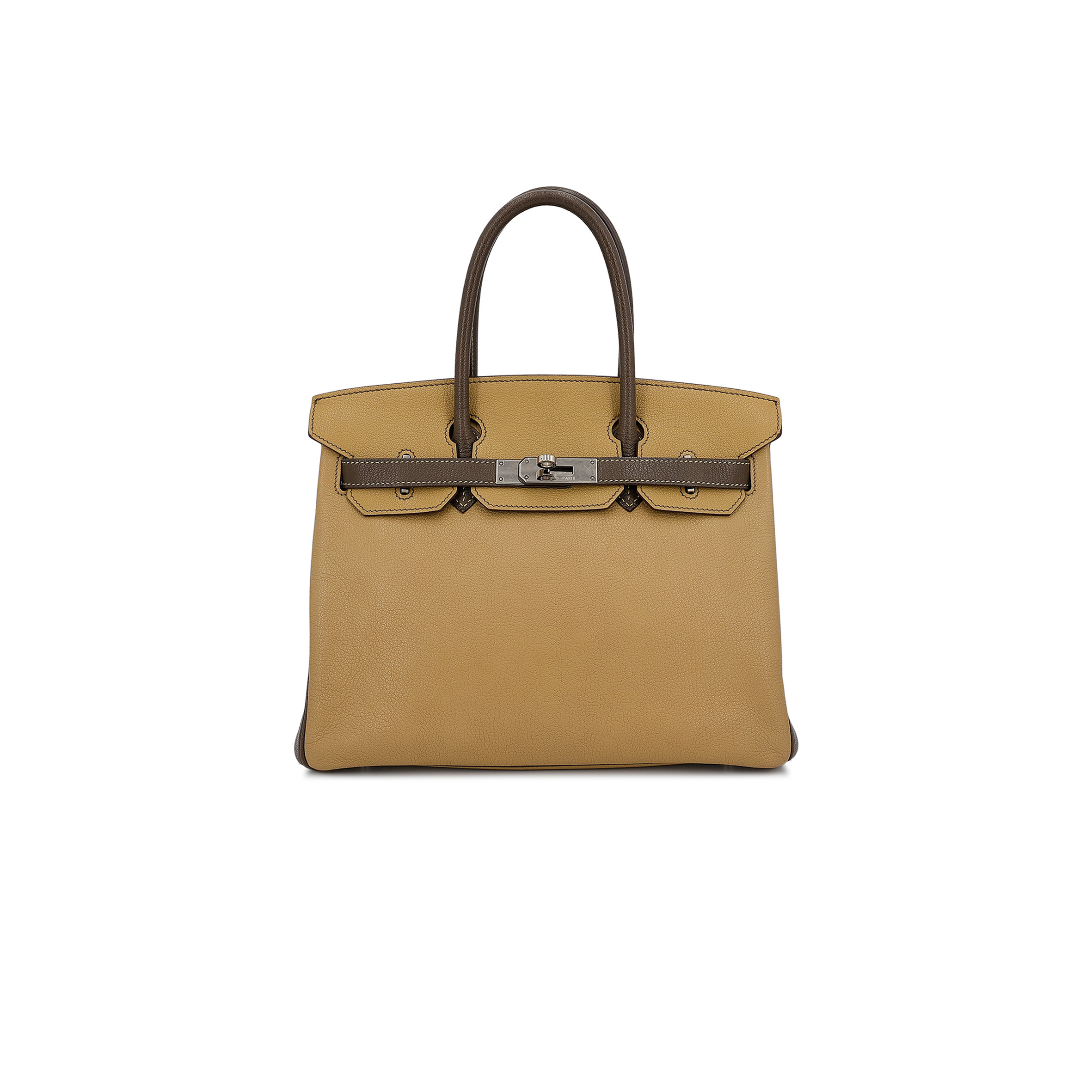 H**mes birkin 35 matte silver buckle bag 10073926 (35*25*18cm)